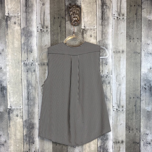 Rag and Bone Victor Silk Blouse in Black White Combo Size XS. - Picture 3 of 12